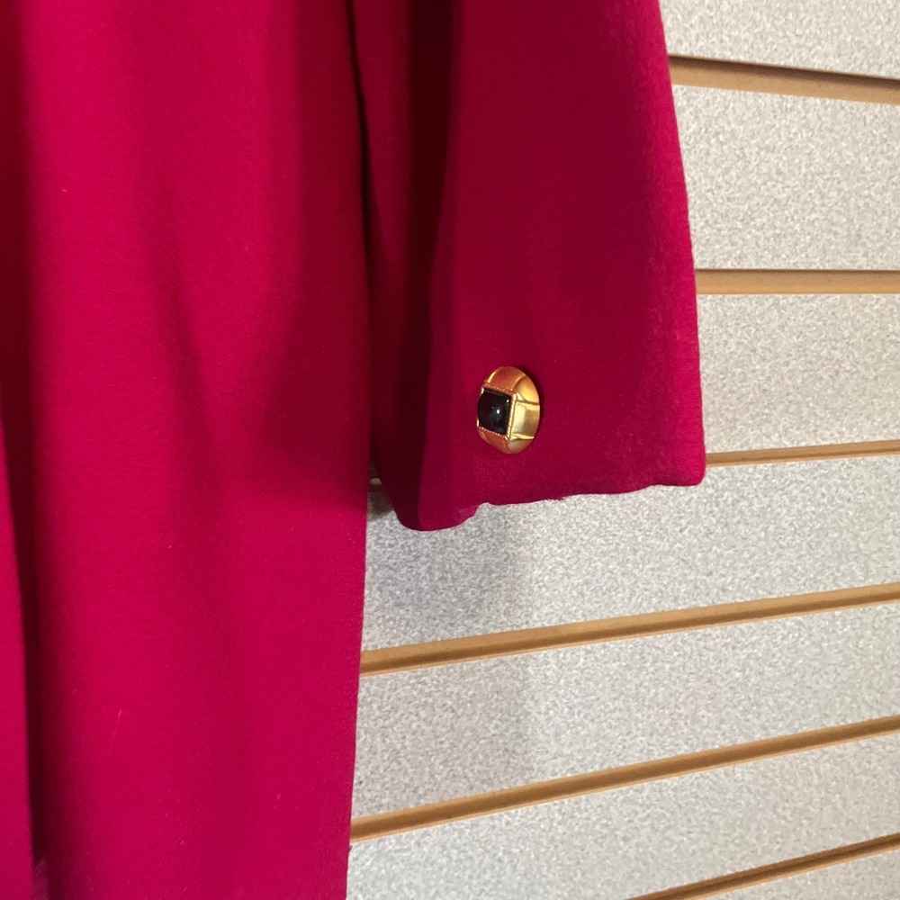 Kasper for‎ ASL Women's Wool Skirt Suit Set Blazer Jacket Size 16 Magenta - Picture 6 of 12